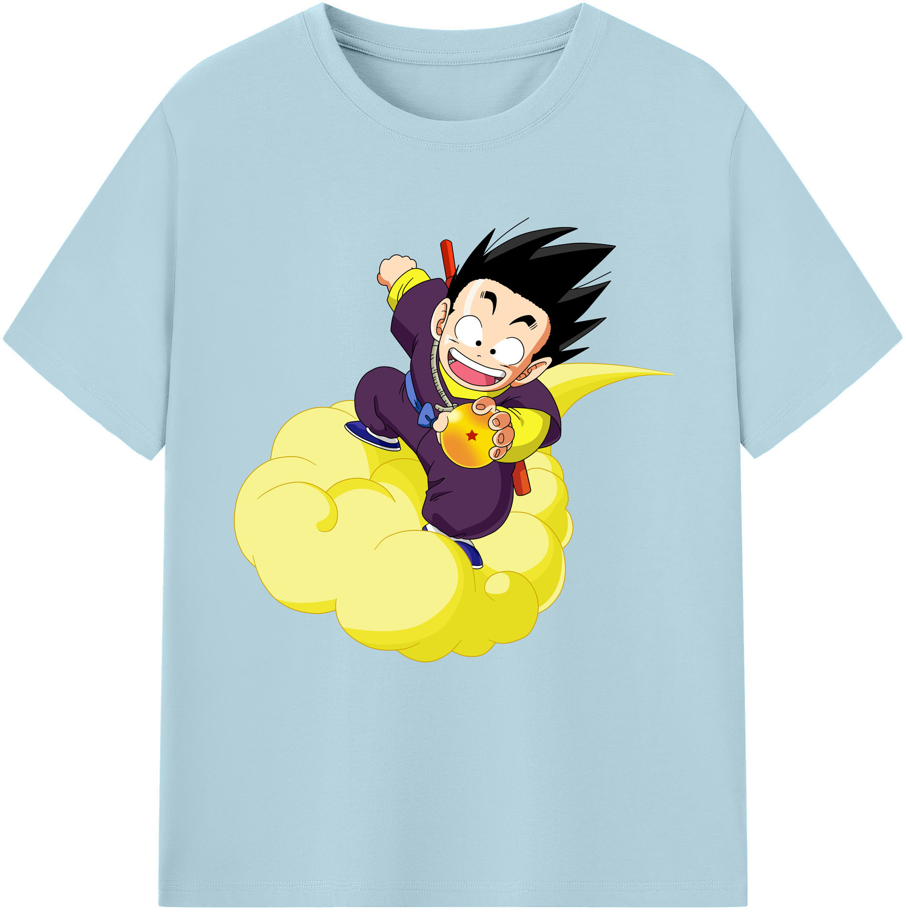 （画像用） ドラゴンボール 孫悟空（そん ごくう）Son Goku カカロット DRAGON BALL Kakarotto 綿100％半袖Tシャツ（フロントプリント）